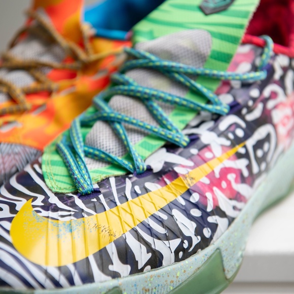 Nike KD 6 What The Kevin Durant Men's Size 10 669809-500 - Pre Owned - Picture 3 of 11